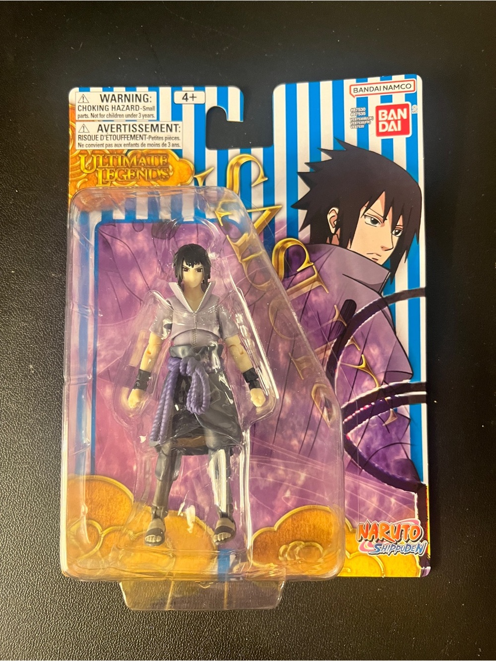 Naruto Shippuden - Sasuke Uchiha Action Figure (5") - Bandai - Ultimate Legends